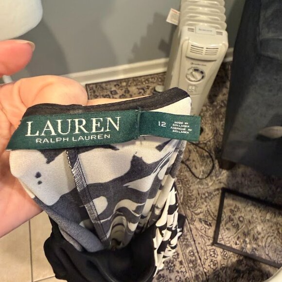 Lauren Ralph Lauren Black Stretch Midi Dress - Picture 4 of 4